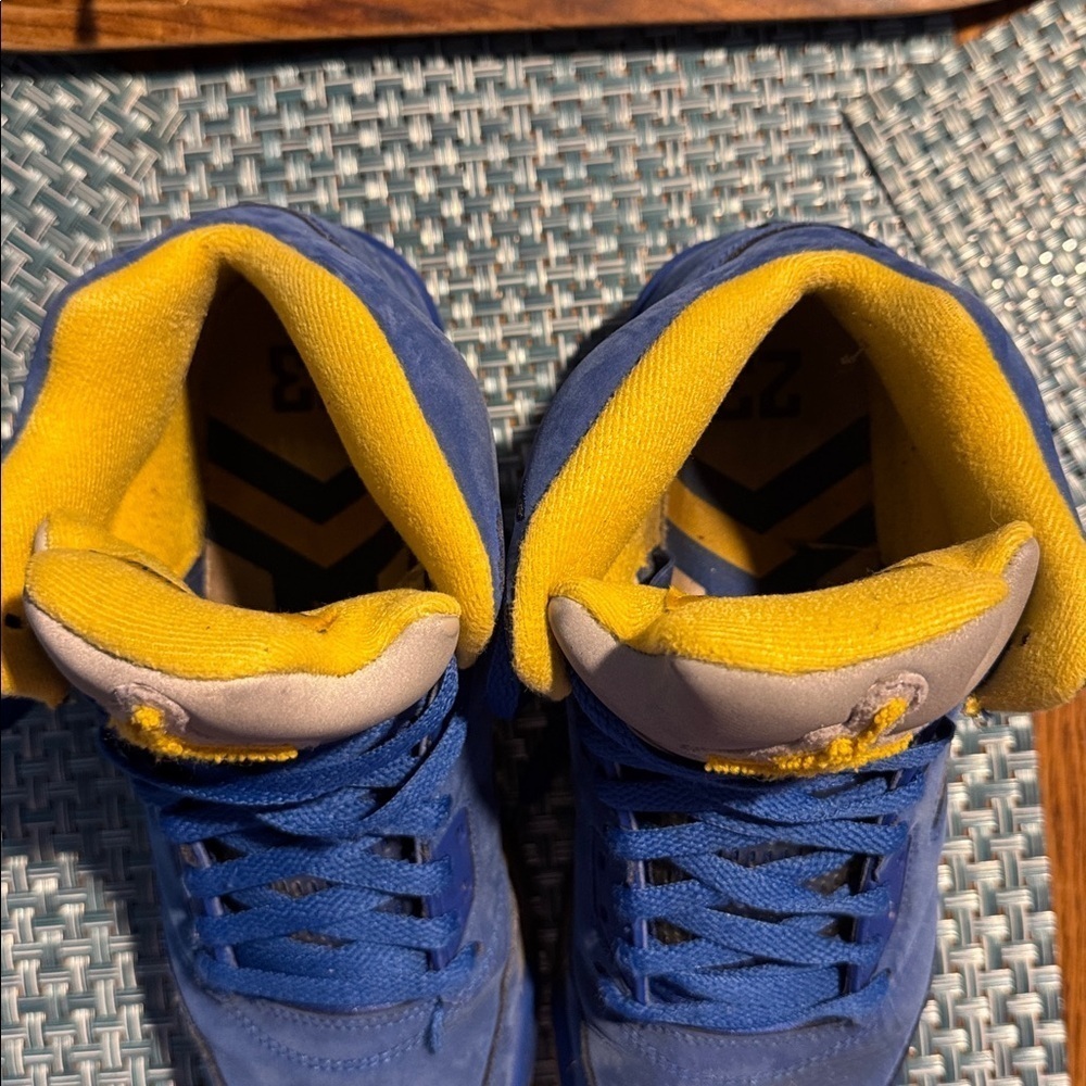 Nike Air Jordan 5 Retro Laney Varsity Royal Y6.5 or Womens 8.5 AJ5 - Picture 5 of 6
